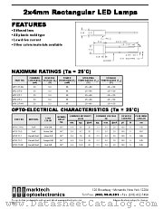 MT412T-O datasheet pdf Marktech Optoelectronics