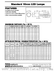 MT1133-RG datasheet pdf Marktech Optoelectronics