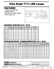 MT7118-UR datasheet pdf Marktech Optoelectronics
