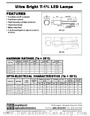 MT7386-UR datasheet pdf Marktech Optoelectronics