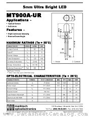MT900A-UR datasheet pdf Marktech Optoelectronics