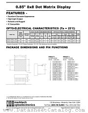 MTAN7185M2-11BW datasheet pdf Marktech Optoelectronics