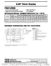 MTN2428-11C datasheet pdf Marktech Optoelectronics