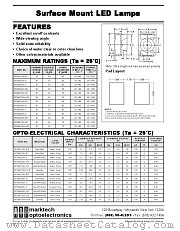 MTSM435K-HR datasheet pdf Marktech Optoelectronics