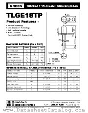 TLGE18TP datasheet pdf Marktech Optoelectronics