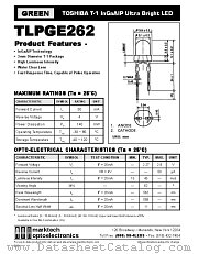TLPGE262 datasheet pdf Marktech Optoelectronics