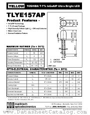 TLYE157AP datasheet pdf Marktech Optoelectronics