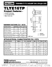 TLYE16TP datasheet pdf Marktech Optoelectronics