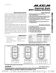 DG413 datasheet pdf MAXIM - Dallas Semiconductor