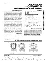 DG418L datasheet pdf MAXIM - Dallas Semiconductor