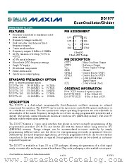 DS1077 datasheet pdf MAXIM - Dallas Semiconductor