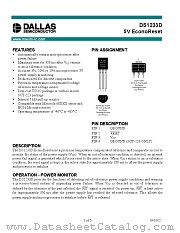 DS1233D datasheet pdf MAXIM - Dallas Semiconductor