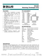 DS1284 datasheet pdf MAXIM - Dallas Semiconductor
