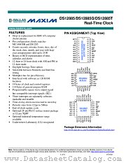 DS12885 datasheet pdf MAXIM - Dallas Semiconductor
