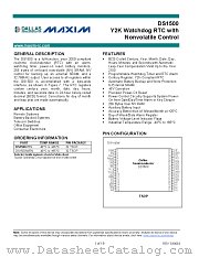 DS1500 datasheet pdf MAXIM - Dallas Semiconductor