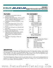 DS1621 datasheet pdf MAXIM - Dallas Semiconductor