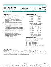 DS1624 datasheet pdf MAXIM - Dallas Semiconductor