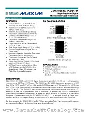 DS1631A datasheet pdf MAXIM - Dallas Semiconductor