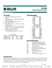 DS1666 datasheet pdf MAXIM - Dallas Semiconductor