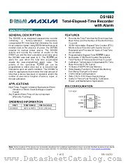 DS1682 datasheet pdf MAXIM - Dallas Semiconductor