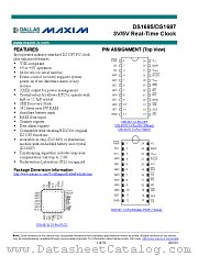 DS1687 datasheet pdf MAXIM - Dallas Semiconductor
