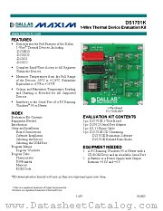 DS1701K datasheet pdf MAXIM - Dallas Semiconductor