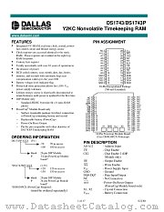 DS1743 datasheet pdf MAXIM - Dallas Semiconductor