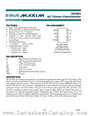 DS1804 datasheet pdf MAXIM - Dallas Semiconductor