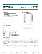 DS1806 datasheet pdf MAXIM - Dallas Semiconductor