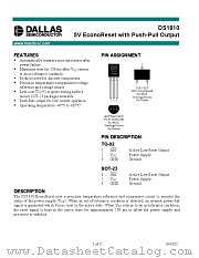 DS1810 datasheet pdf MAXIM - Dallas Semiconductor