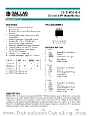 DS1814 datasheet pdf MAXIM - Dallas Semiconductor