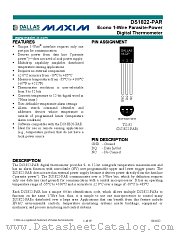 DS1822-PAR datasheet pdf MAXIM - Dallas Semiconductor