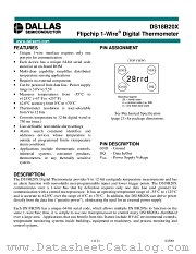 DS18B20X datasheet pdf MAXIM - Dallas Semiconductor