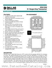 DS2153Q datasheet pdf MAXIM - Dallas Semiconductor