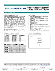 DS21604 datasheet pdf MAXIM - Dallas Semiconductor