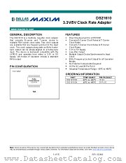 DS21610QN datasheet pdf MAXIM - Dallas Semiconductor