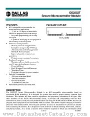 DS2252T datasheet pdf MAXIM - Dallas Semiconductor