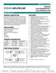DS3150 datasheet pdf MAXIM - Dallas Semiconductor
