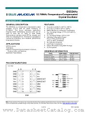 DS32KHZ datasheet pdf MAXIM - Dallas Semiconductor