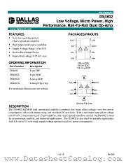 DS4802 datasheet pdf MAXIM - Dallas Semiconductor