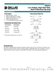 DS4812 datasheet pdf MAXIM - Dallas Semiconductor