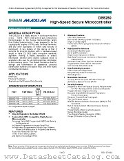 DS5250 datasheet pdf MAXIM - Dallas Semiconductor