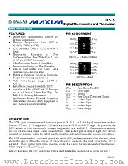 DS75 datasheet pdf MAXIM - Dallas Semiconductor