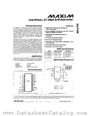 ICL7126 datasheet pdf MAXIM - Dallas Semiconductor