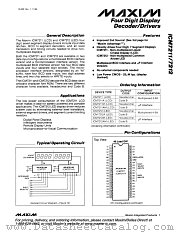 ICM7211 datasheet pdf MAXIM - Dallas Semiconductor