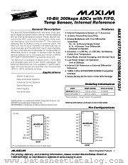 MAX1027 datasheet pdf MAXIM - Dallas Semiconductor