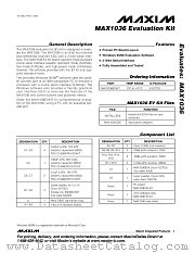 MAX1036EVKIT datasheet pdf MAXIM - Dallas Semiconductor