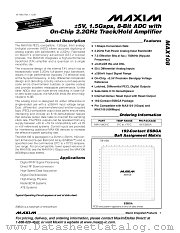 MAX108 datasheet pdf MAXIM - Dallas Semiconductor
