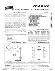 MAX110 datasheet pdf MAXIM - Dallas Semiconductor