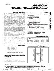 MAX1135 datasheet pdf MAXIM - Dallas Semiconductor